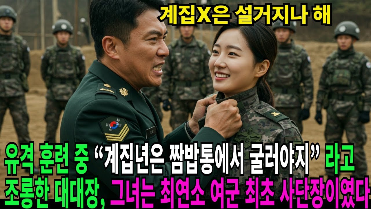 유격 훈련 중 “계집년은 짬밥통에서 굴러야지”라고 조롱한 대대장, 그러나 그녀는 최연소 여군 최초 사단장이였다