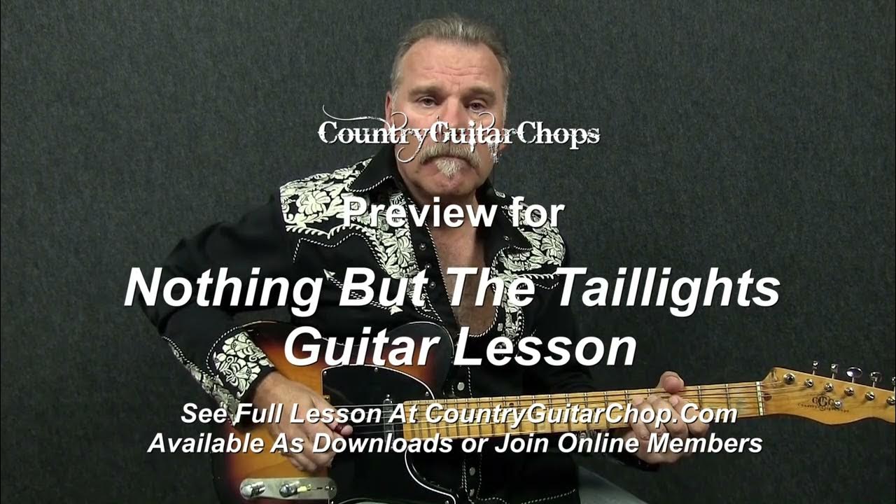 Nothing But The Taillights Guitar Lesson Preview - YouTube