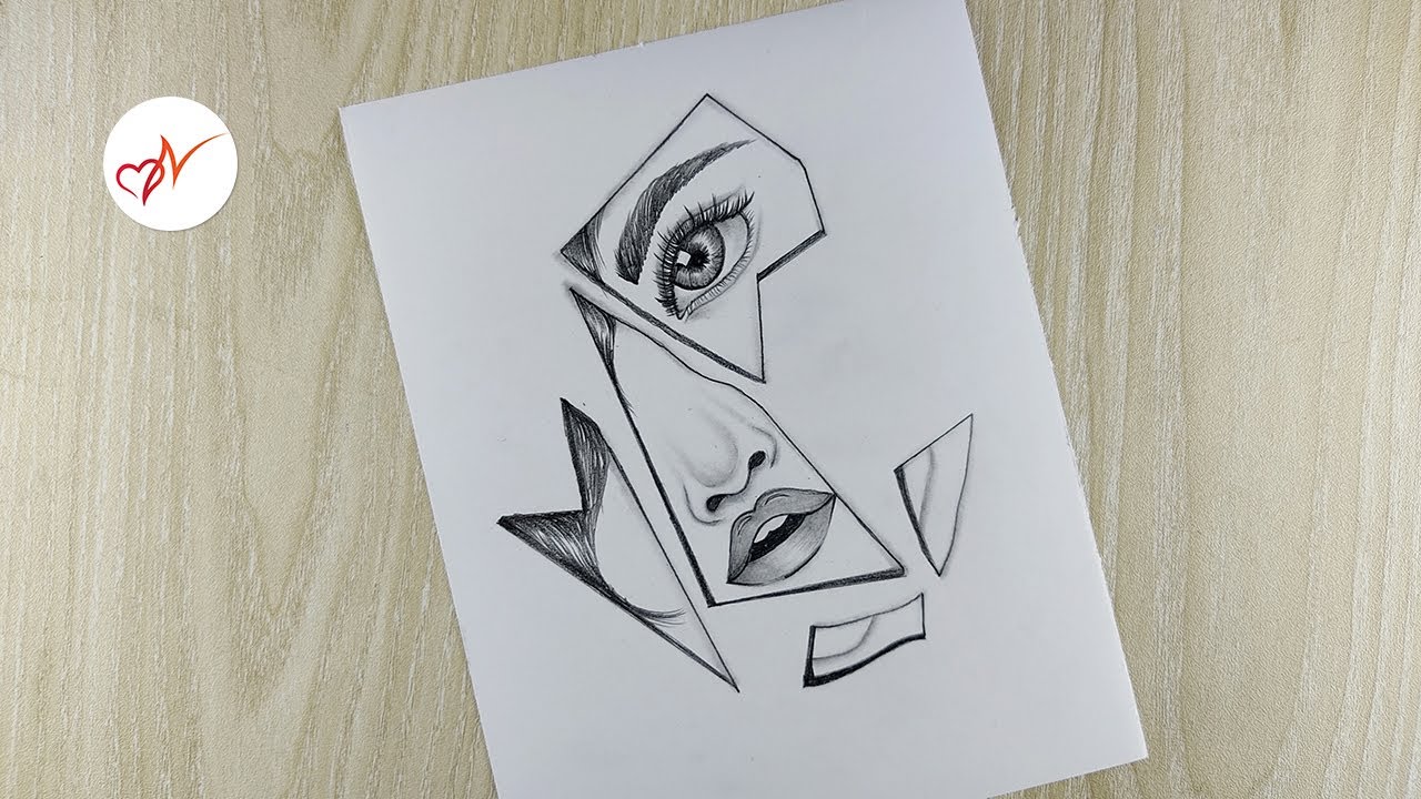 Broken Drawing Beautiful Art - Drawing Skill