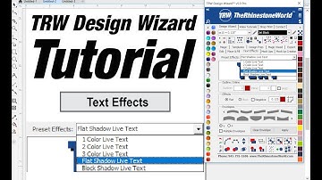 Text Effects | Flat Shadow Live Text | TRW Design Wizard 5.0 Pro Vector Software for CorelDRAW
