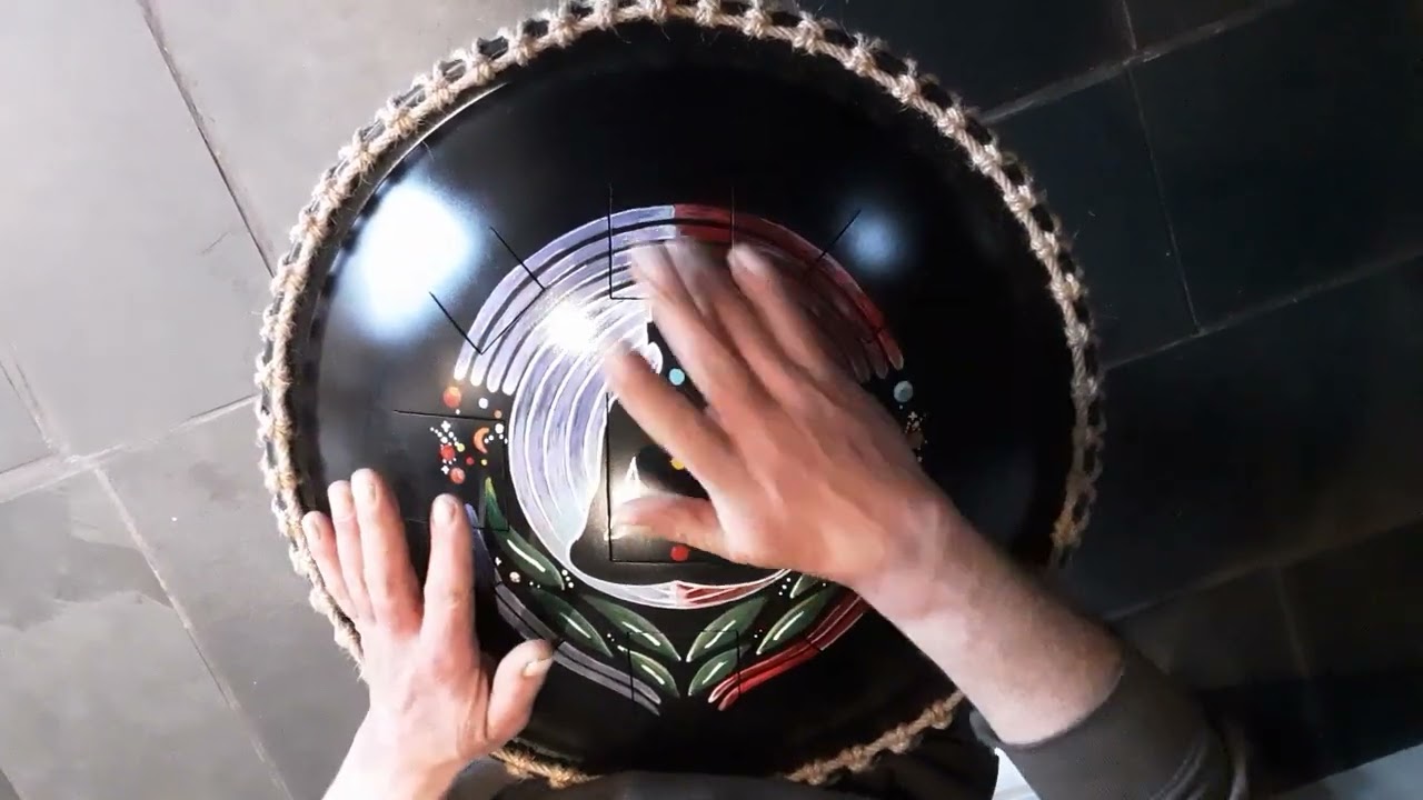 Buddha Chakra Steel Tongue Drum in D Celtic Minor.