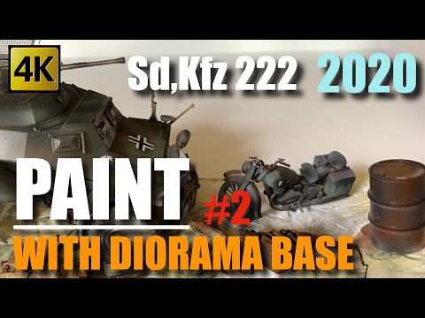 【2020】4K SD-KFZ 222 PART2   PAINT WITH DIORAMA