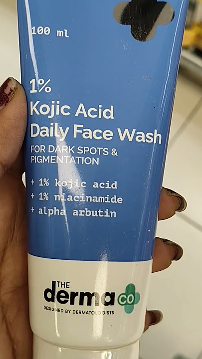 derma co kojic acid face wash #glowingskin #skincareroutine