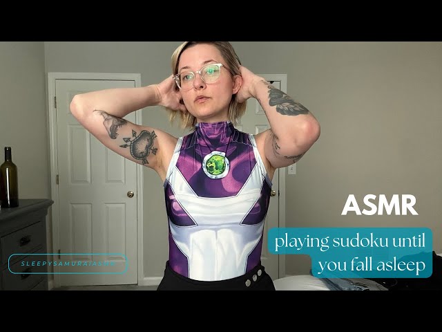 Best ASMR Triggers for Sleep | Mouth Sounds & Writing  / Playing Sudoku Until You're Asleep