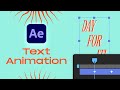 Text Animation in After Effects | Motion Design Tutorial