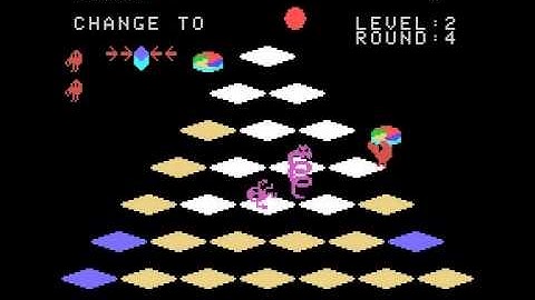 Q-bert (ColecoVision) - Vizzed.com GamePlay