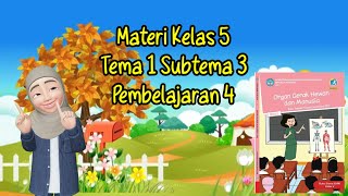 MATERI TEMATIK KELAS 5  SD TEMA 1 SUBTEMA 3 PEMBELAJARAN 4