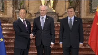 EU-China-Gipfel zu Handel und Waffenembargo