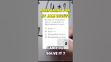 Eigenvalue of matrix| IIT JAM 2026 linear algebra PYQ |  #linearalgebra  #iitjam2026