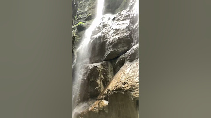 Ein Mini Wasserfall an der Partnachklamm