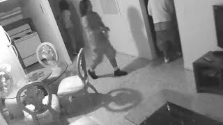 Surveillance video captures 4 thieves burglarizing home in Little Havana