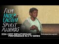 KEIVONN MONTREAL WOODARD wins BEST BREAKTHROUGH IN NEW SERIES at 2024 Film Independent Spirit Awards