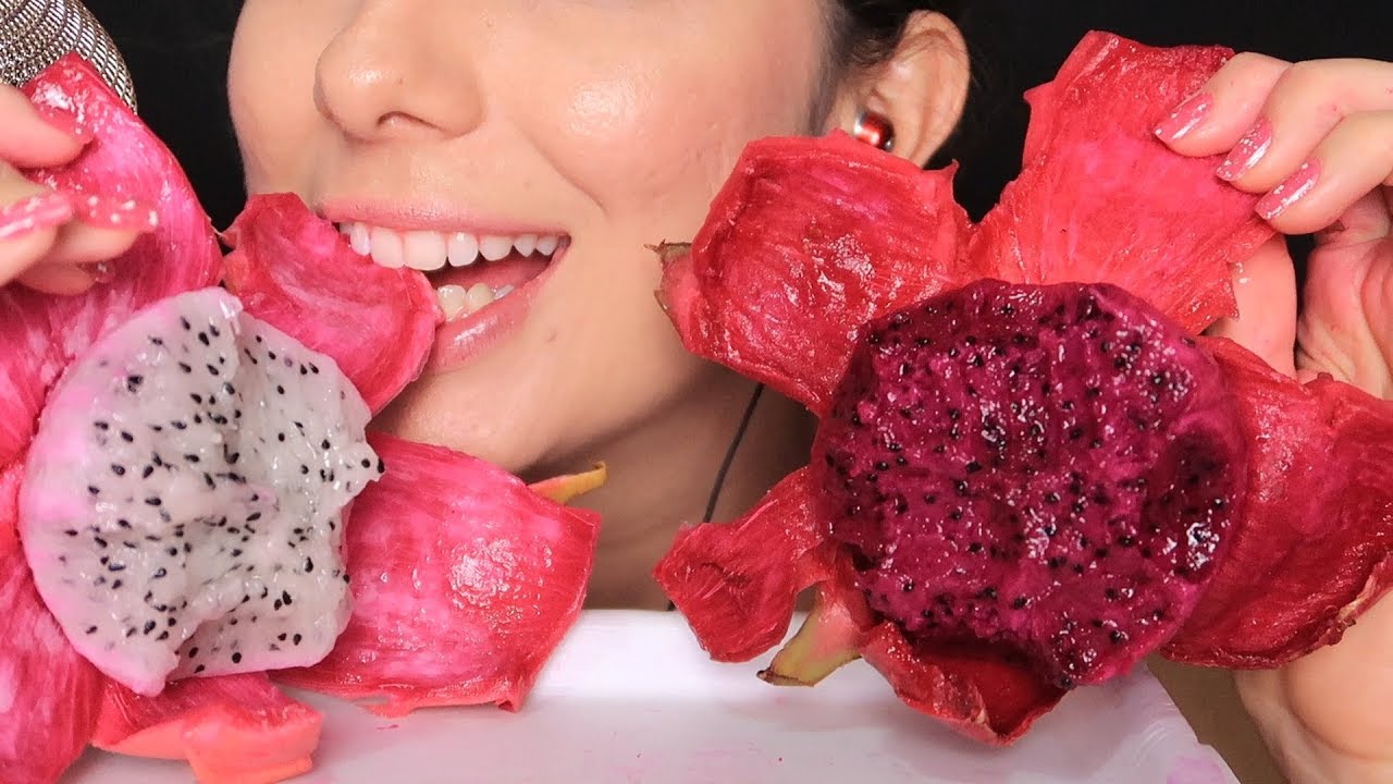 ASMR PARA RELAXAR COMENDO PITAYA (Sons de mastigação) - SWEET CAROL