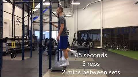 Achilles tendon isometrics