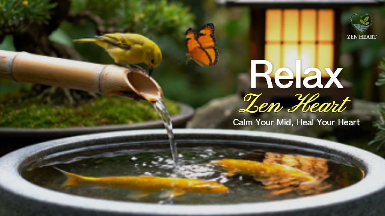 🌺 Zen Heart Relaxation | Calm Music & Japanese Garden Ambience