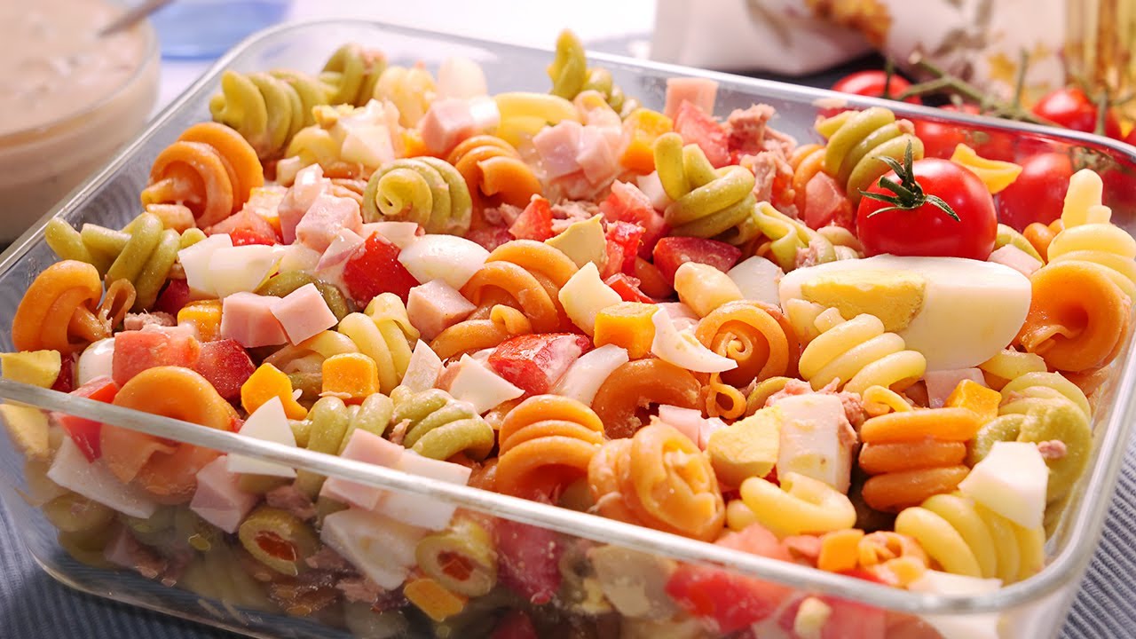 Ensalada de Pasta Fría | Receta Rápida, Fácil y muy Deliciosa