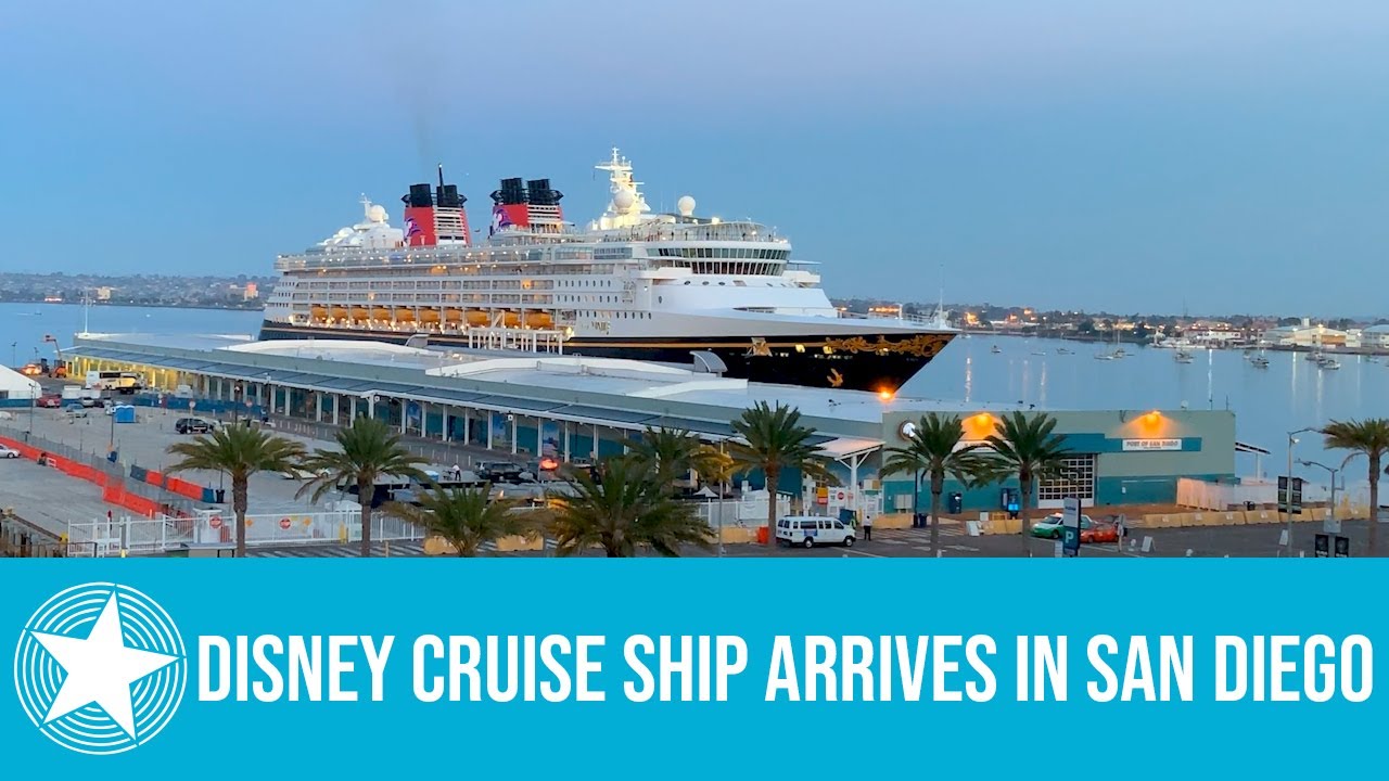 Disney Cruise Ship Arrives in San Diego 4K Ultra HD (Disney Wonder