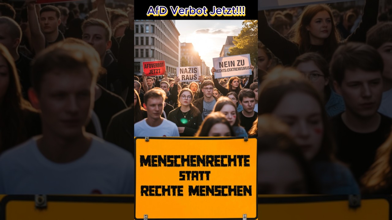 🚨 Wir sind mehr! AfD Verbot JETZT! Nazis raus! Eine Stimme für Demokratie und Zusammenhalt!  