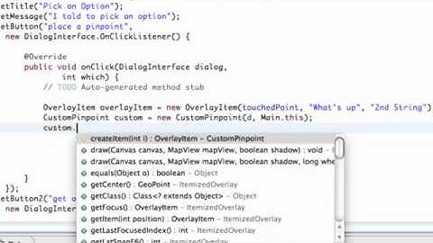 Android Application Development Tutorial   141   Placing a Pinpoint on a MapView   YouTube