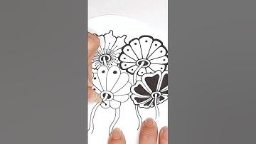 Zentangle flowers for beginners