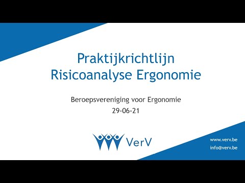 Praktijkrichtlijn Risicoanalyse Ergonomie