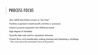 Process Focus