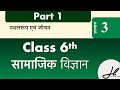Class 6th social science smajik vigyaan sthalroop aivam jeevan ch 3 part 1