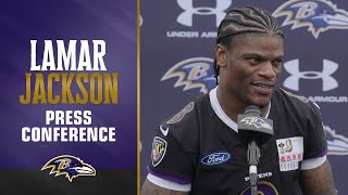 Lamar Jackson, DeAndre Hopkins Media Availability | Baltimore Ravens