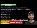 GATE CSE 2002 Discrete Maths If X then Y unless Z is represented by which of the following formula