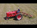 Tedding Hay with the Farmall MD and Farmall Super C