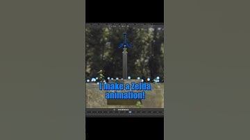 Master Sword in Blender 3D #blender3d #animation #zelda