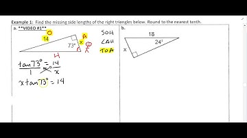 Ch. 12 Right Triangle Trig - 12.1B video#1