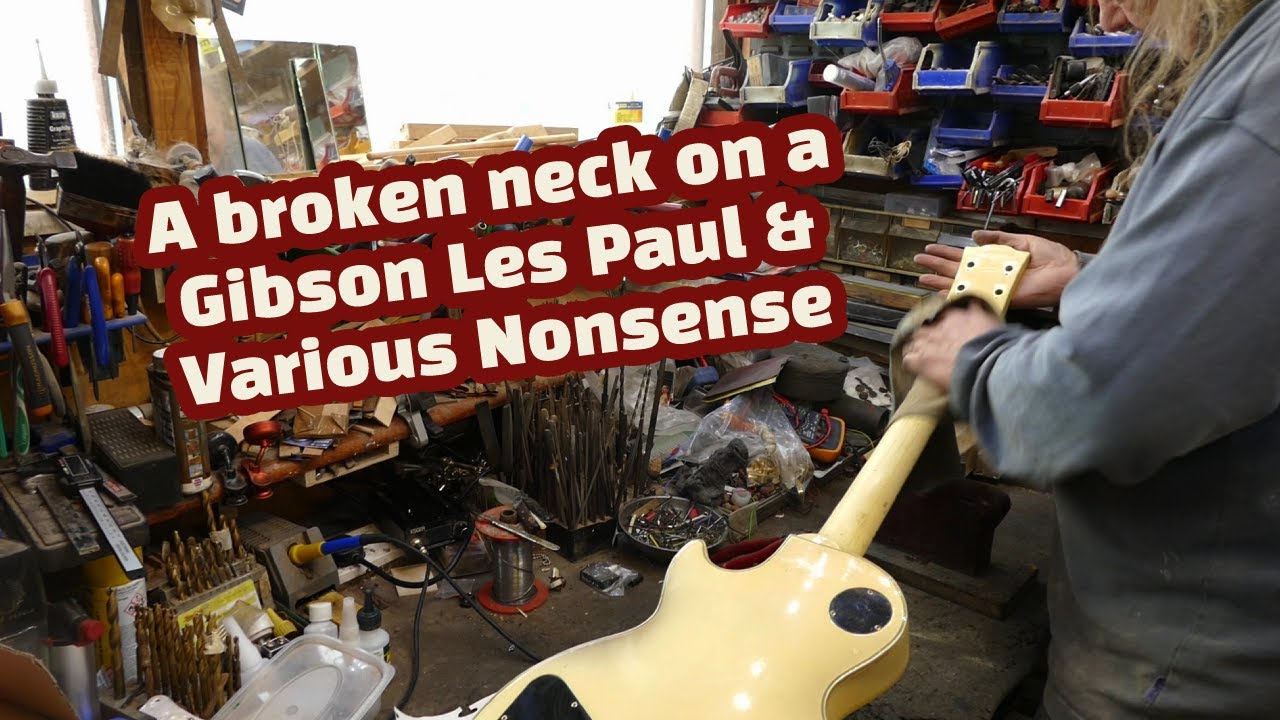 Fixing a Broken Les Paul Neck & Sanding Legal John's Stratocaster