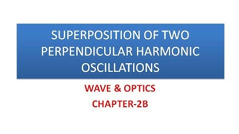 Superposition of two Perpendicular Harmonic Oscillations (Second Part)
