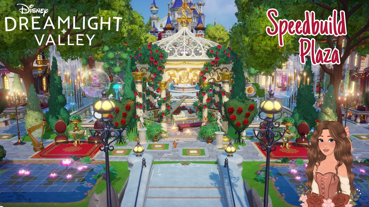 NEW PLAZA  SPEEDBUILD🌹| DISNEY DREAMLIGHT VALLEY ✨