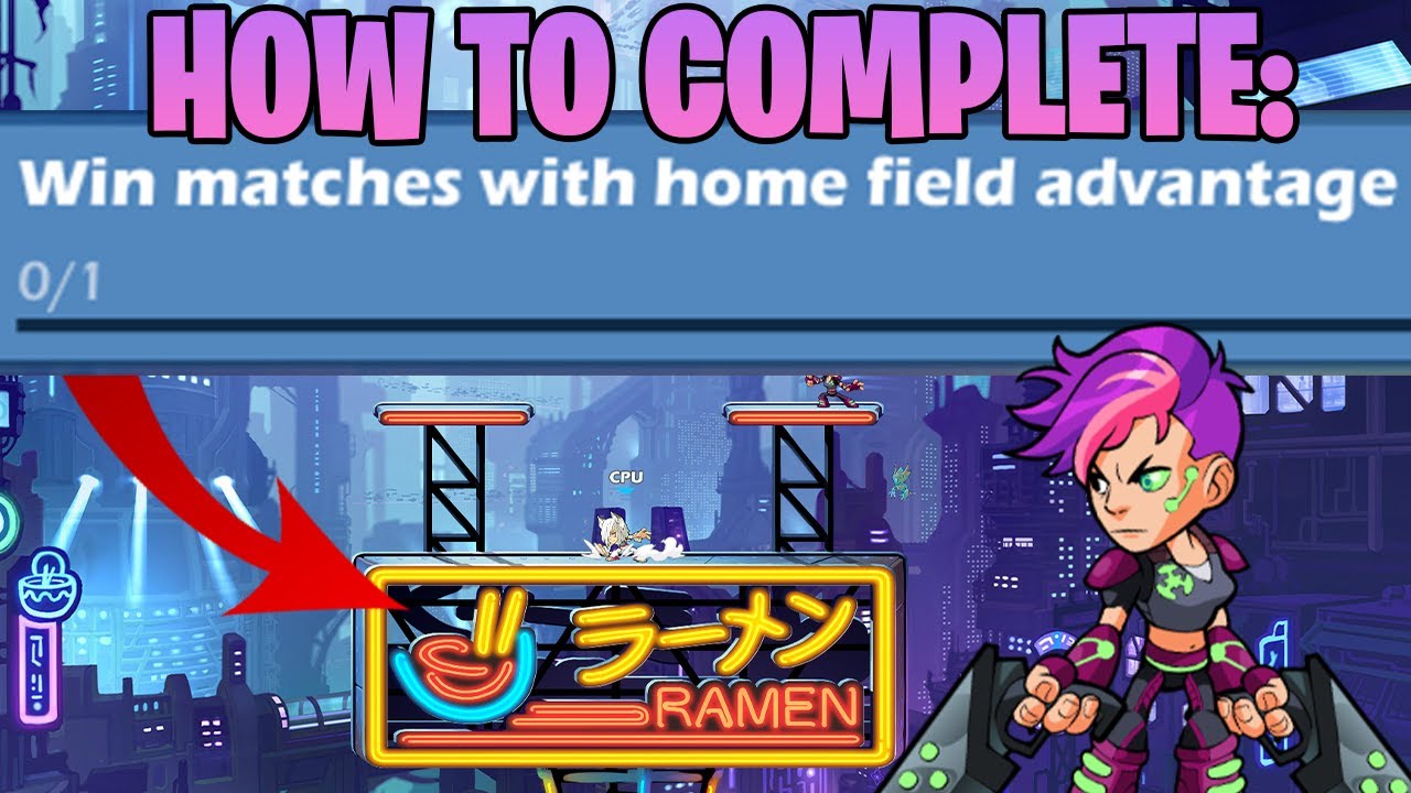 'Win matches with home field advantage' Brawlhalla Mission Guide YouTube
