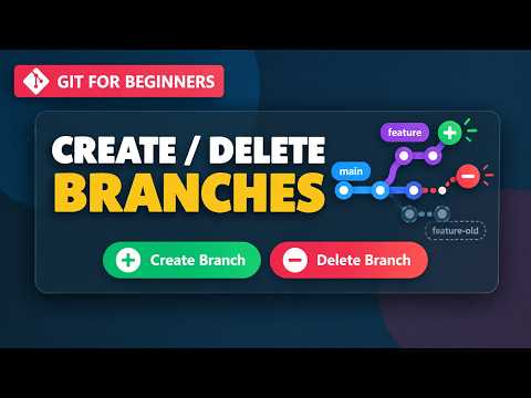 Git Tutorial For Beginners | Git branch | how to create a branch | how to delete a branch