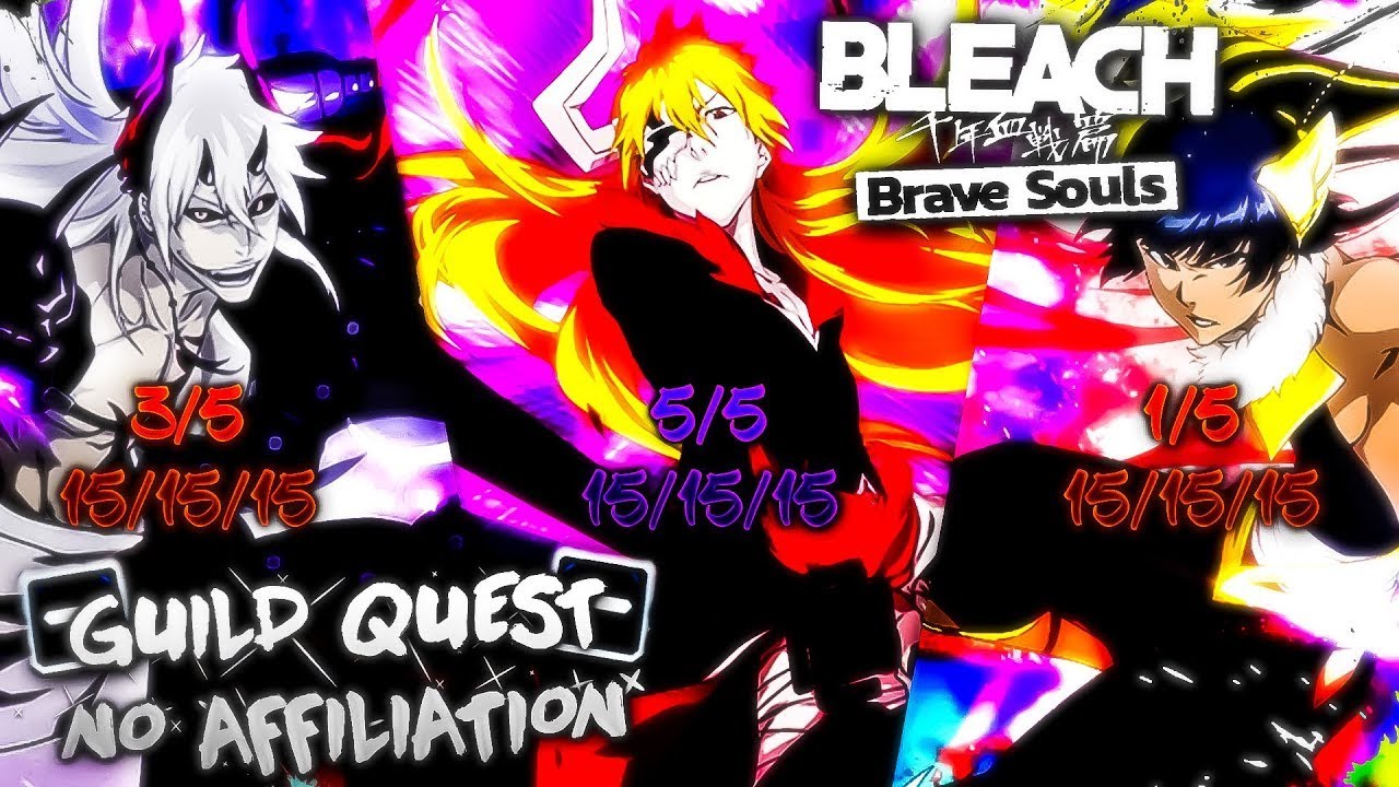 BEATING RANGED NO AFFILIATION GUILD QUEST WITH A 1/5 TEAM! Bleach: Brave  Souls! 