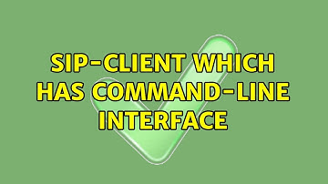 Ubuntu: Sip-client which has command-line interface