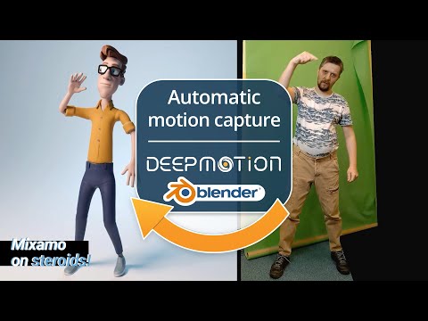 Automatic motion capture with Deepmotion and Blender