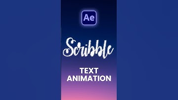 scribble text animation | after effects tutorial | #aftereffects #tutorial