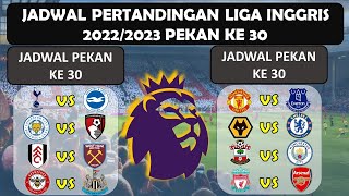 Jadwal Liga Inggris Pekan Ke 30 : Liverpool vs Arsenal | Man United vs Everton |  EPL 22/23