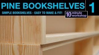 Hi everyone! I did a simple little pair of pine bookshelves recently, and thought I