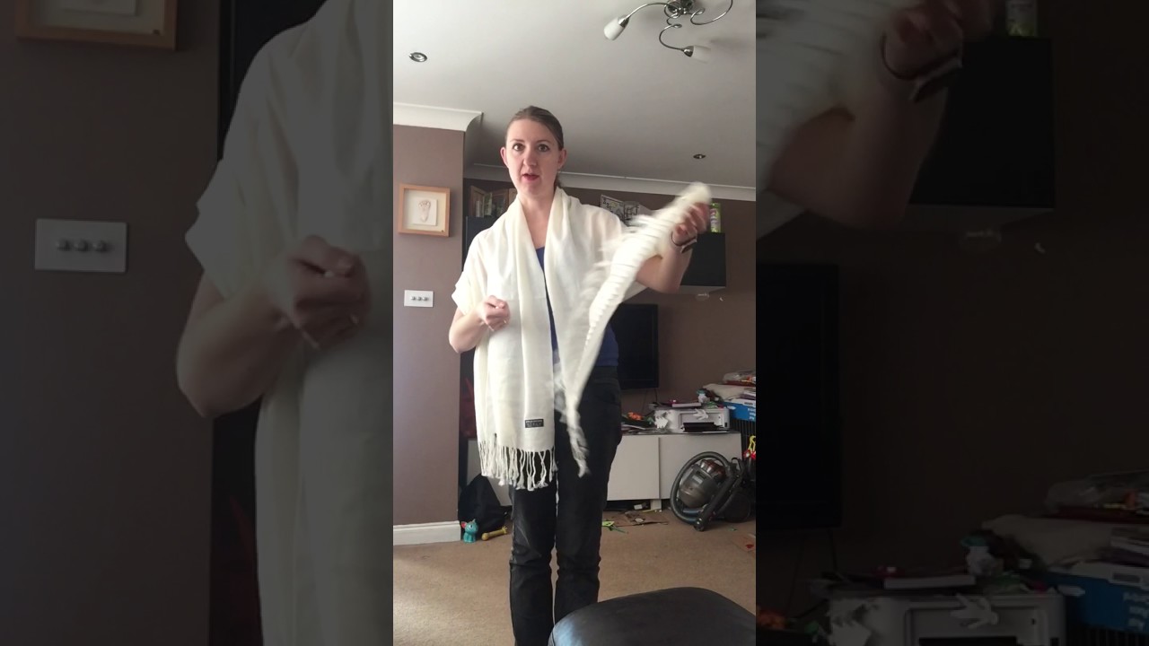 How to wear a pashmina scarf YouTube