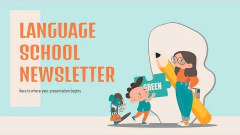 Free School Newsletter PowerPoint Template & Google Slides Theme by GreatPPT.com