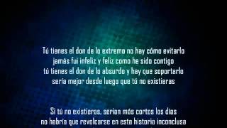 Video thumbnail of "Ricardo Arjona - Si Tú No Existieras [Letra _ Lyrics] [2011].flv"