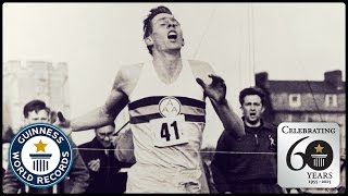 Roger Bannister: First sub-four-minute mile | Guinness World Records