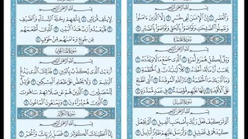 سورة ( العصر - الهمزه - الفيل - قريش - الماعون - الكوثر )