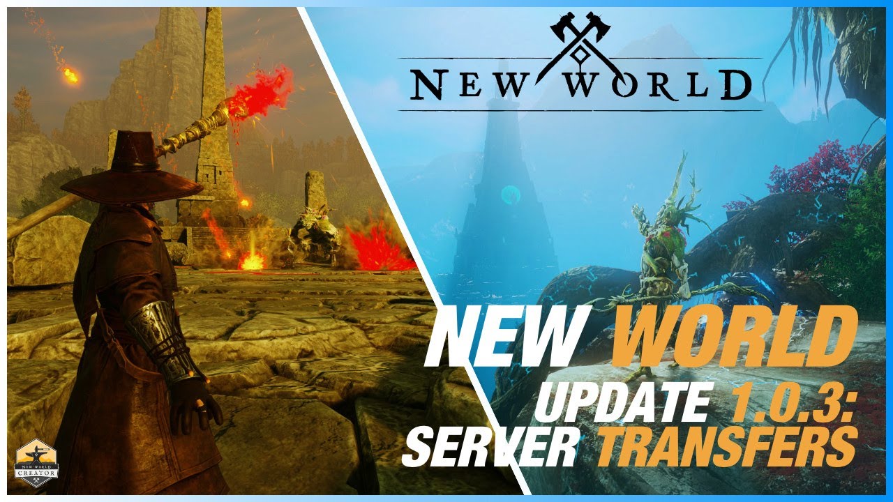 New World patch 1.0.3 notes launch server transfers, fix New World  invincibility exploit