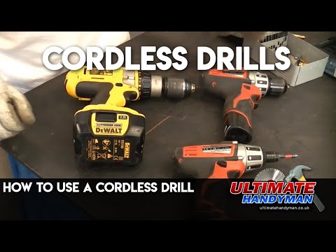 How to use a cordless drill